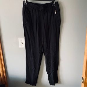 Cynthia Rowley black comfy dress pants